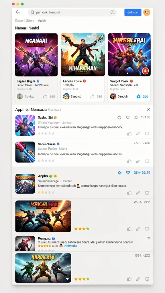 Grafis menarik dengan warna-warna cerah.