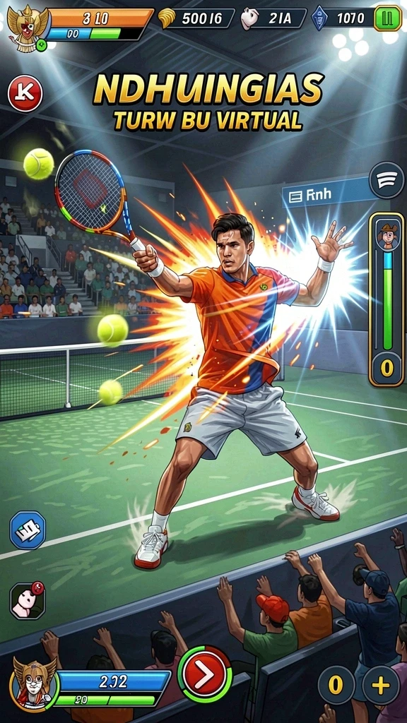 Pemandangan menawan dengan karakter unik dalam gameplay.