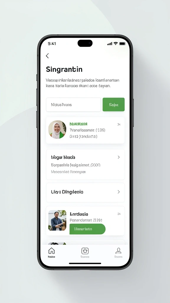 Antarmuka pengguna BATA123 yang memudahkan navigasi.