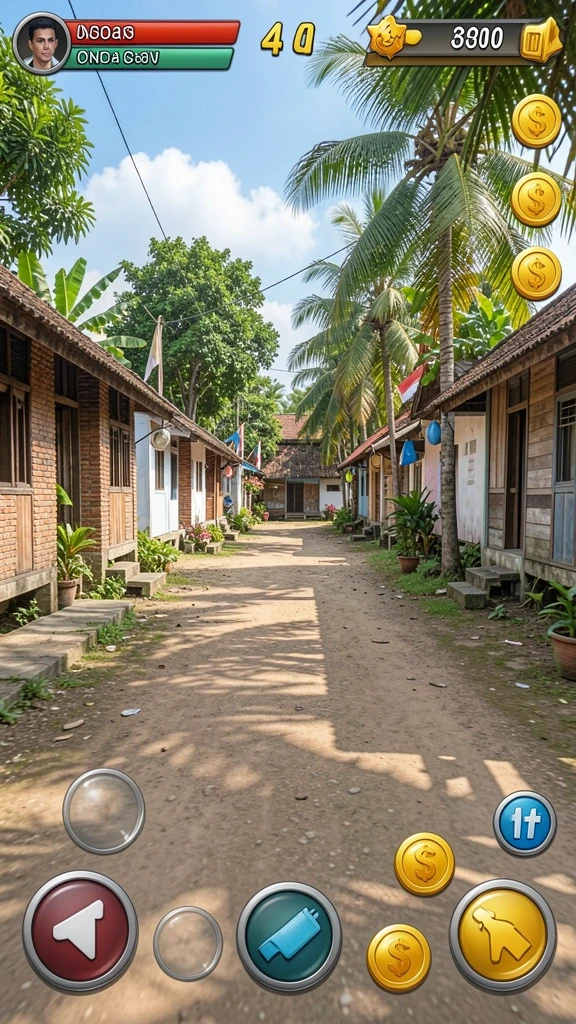 Tampilan antarmuka game yang menarik.