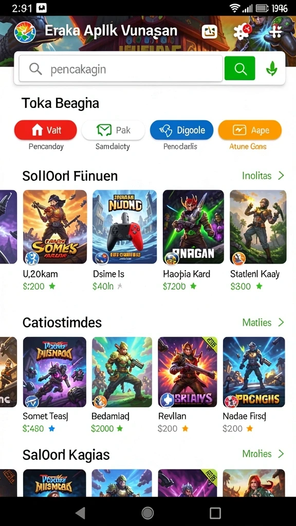 Fitur turnamen harian dengan hadiah menarik.