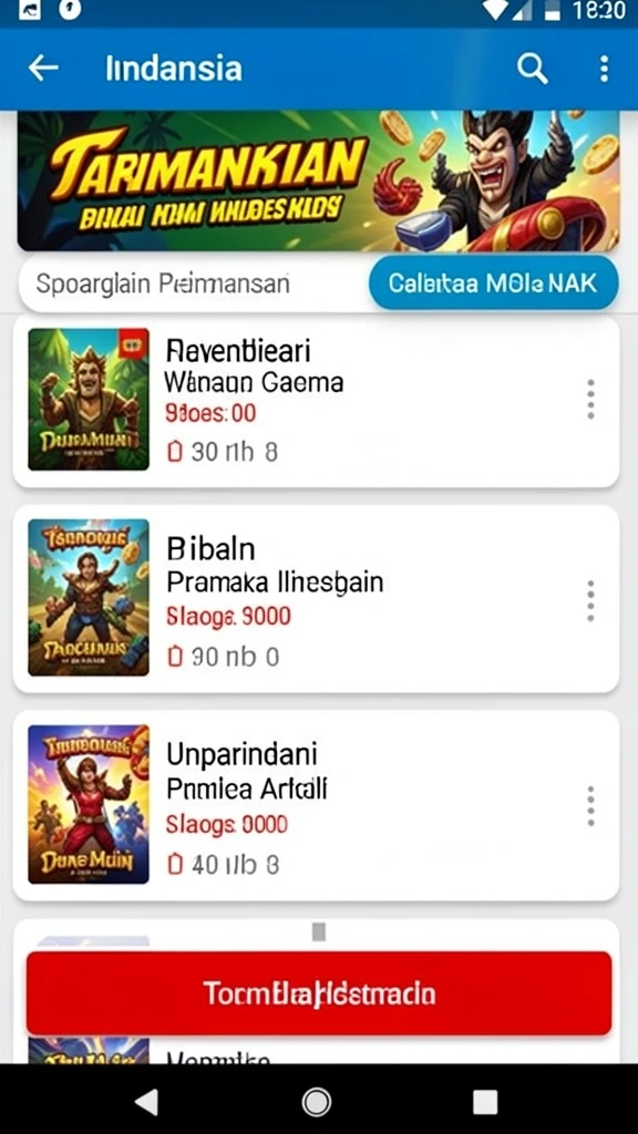 Beragam permainan slot dengan tema menarik.