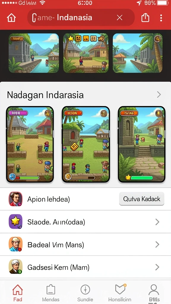 Beragam pilihan permainan yang seru dan menantang.