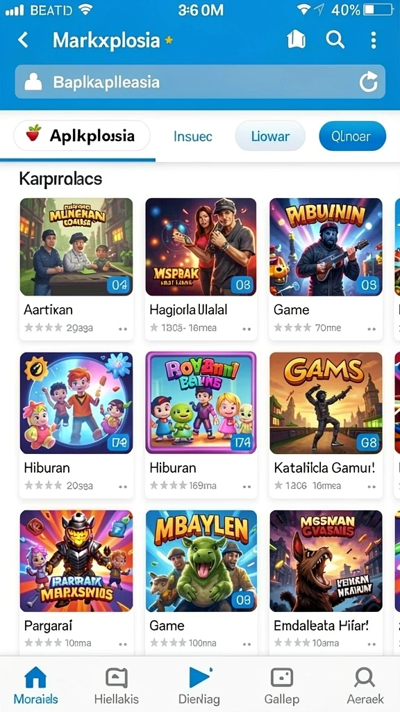 Tingkat kesulitan yang meningkat pada level terbaru.