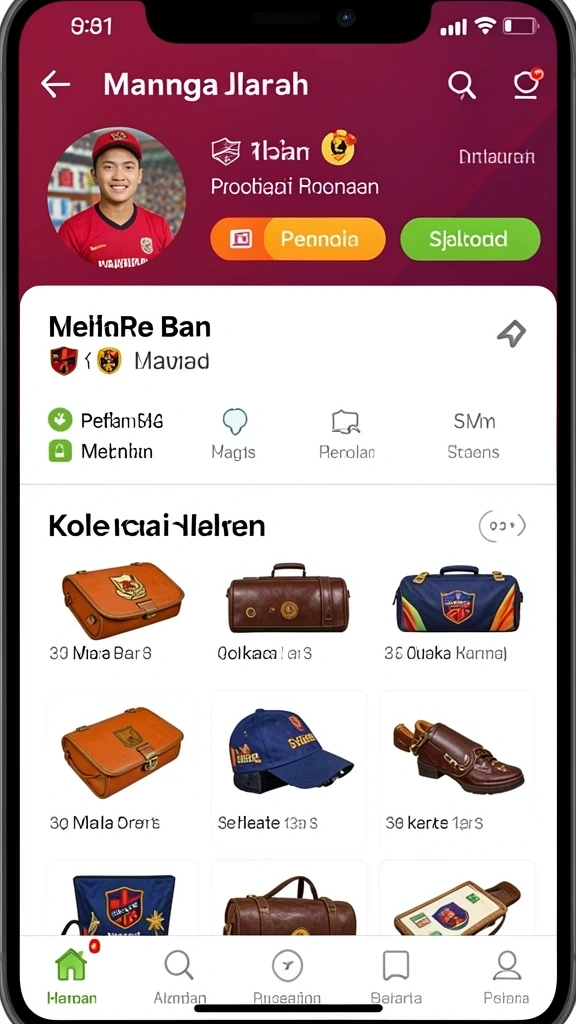 Tampilan antarmuka yang menarik dan modern.