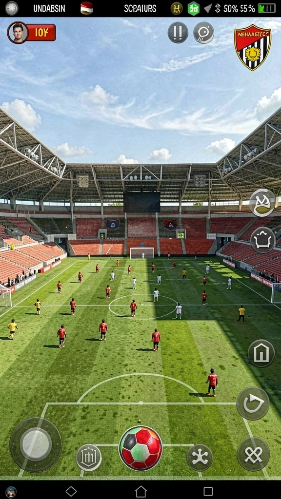 Pemain berkompetisi dalam tantangan seru.