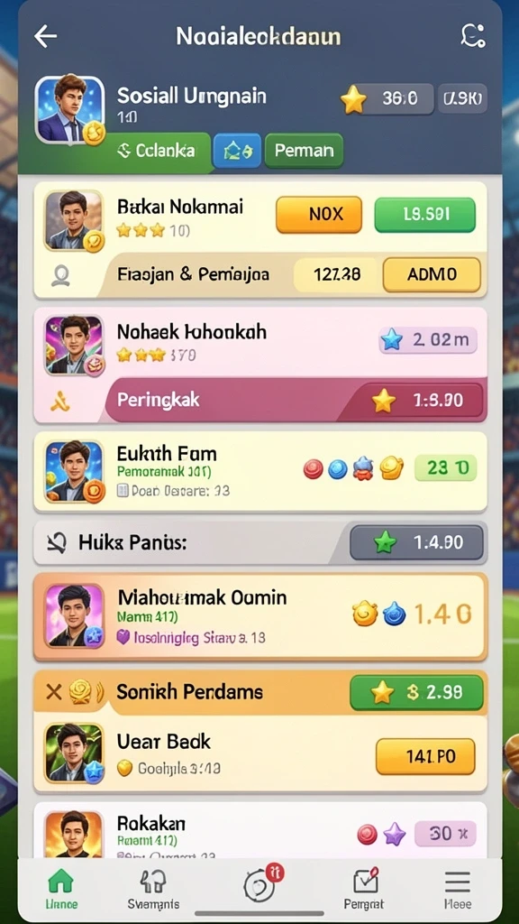 Pengguna dapat melihat berbagai permainan yang tersedia dengan satu klik.