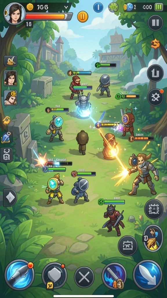 Menu pilihan level yang bervariasi.