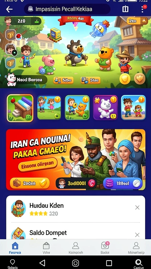 Tampilan antarmuka yang ramah pengguna dan menarik.
