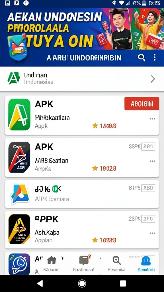 Tampilan antarmuka aplikasi yang menarik dan mudah digunakan.