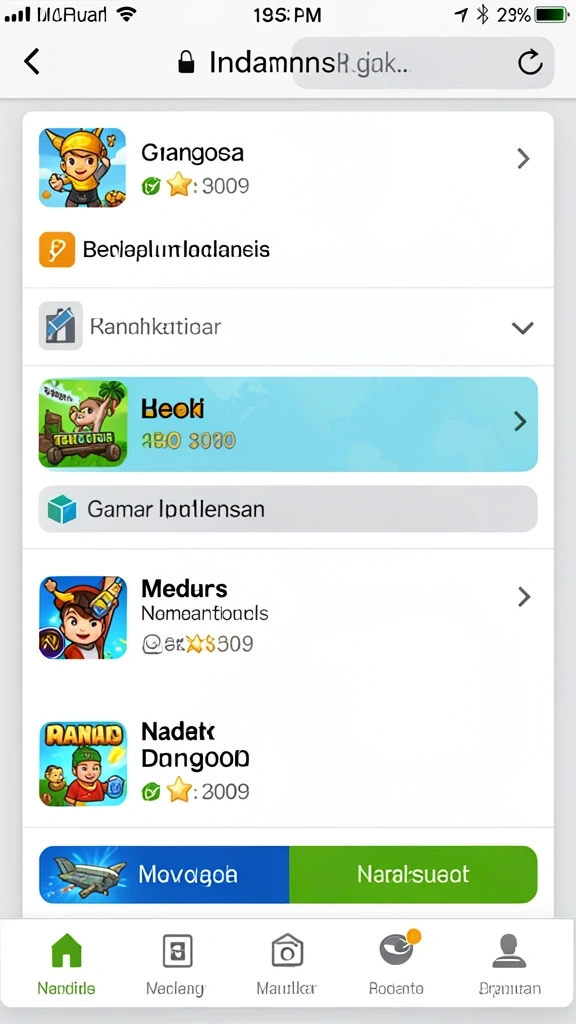Tangkapan layar menunjukkan tampilan menu utama OKJKT.