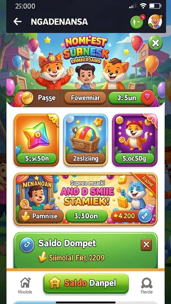 Fitur leaderboard untuk bersaing dengan teman.