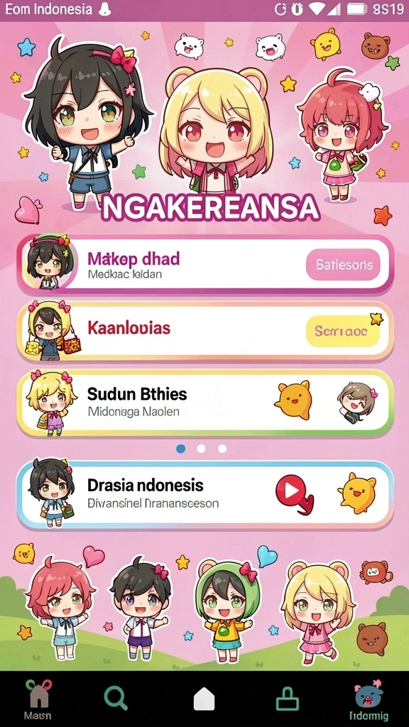 Karakter-karakter unik dengan kemampuan spesial yang beragam.