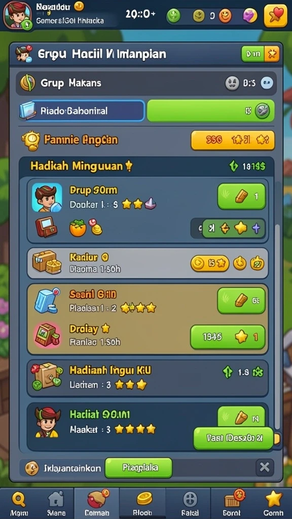 Tampilan antarmuka yang user-friendly.