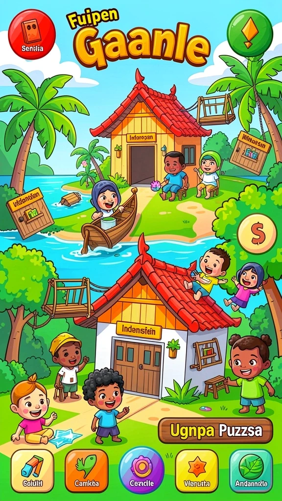 Tampilan awal yang menarik dan mudah dipahami.