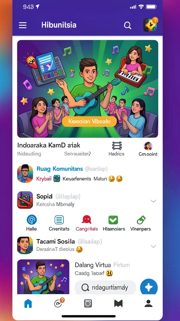 Ilustrasi level dengan tantangan menarik dan unik.